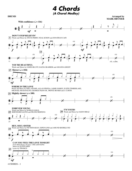 4 Chords (A Choral Medley) - Drums