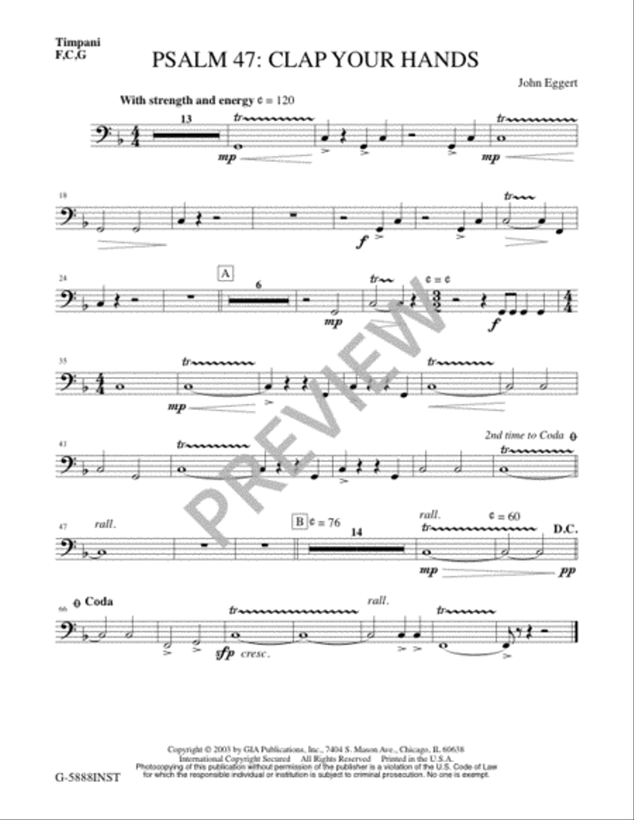 Psalm 47: Clap Your Hands - Full Score and Parts 4-Part scores gallery preview page 9