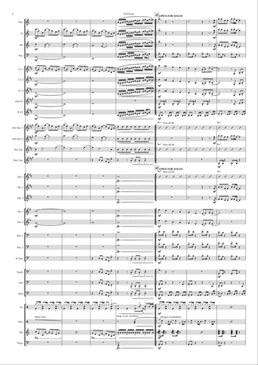 Get Over You Concert Band scores gallery preview page 6