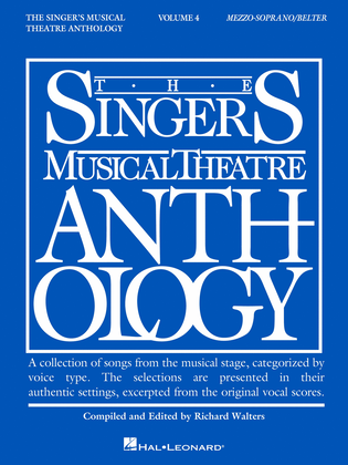 The Singer's Musical Theatre Anthology - Volume 4 - Mezzo-Soprano/Belter (Book only)
