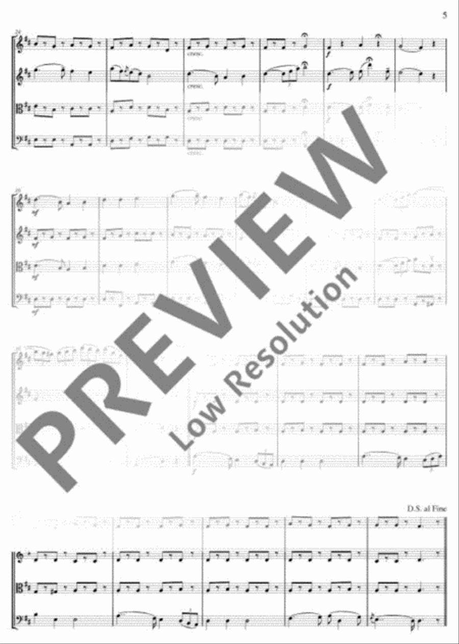 The Wild Rover String Quartet scores gallery preview page 6