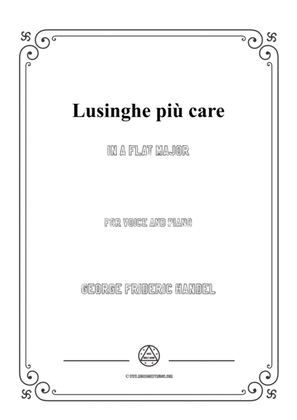 Handel-Lusinghe più care in A flat Major,for Voice and Piano