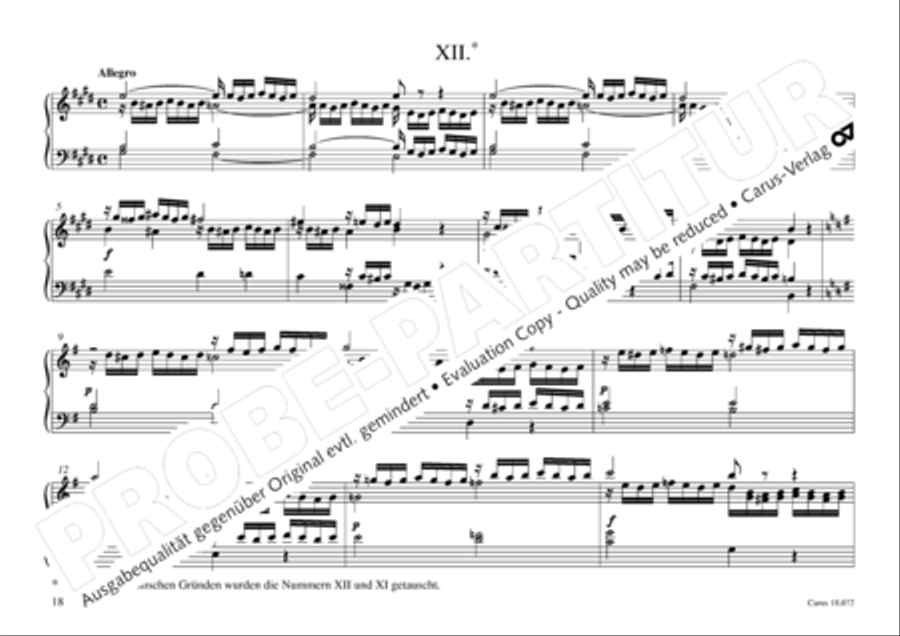 Vogler, 32 Preludes pour l' Orgue ou Pianoforte Piano scores gallery preview page 19