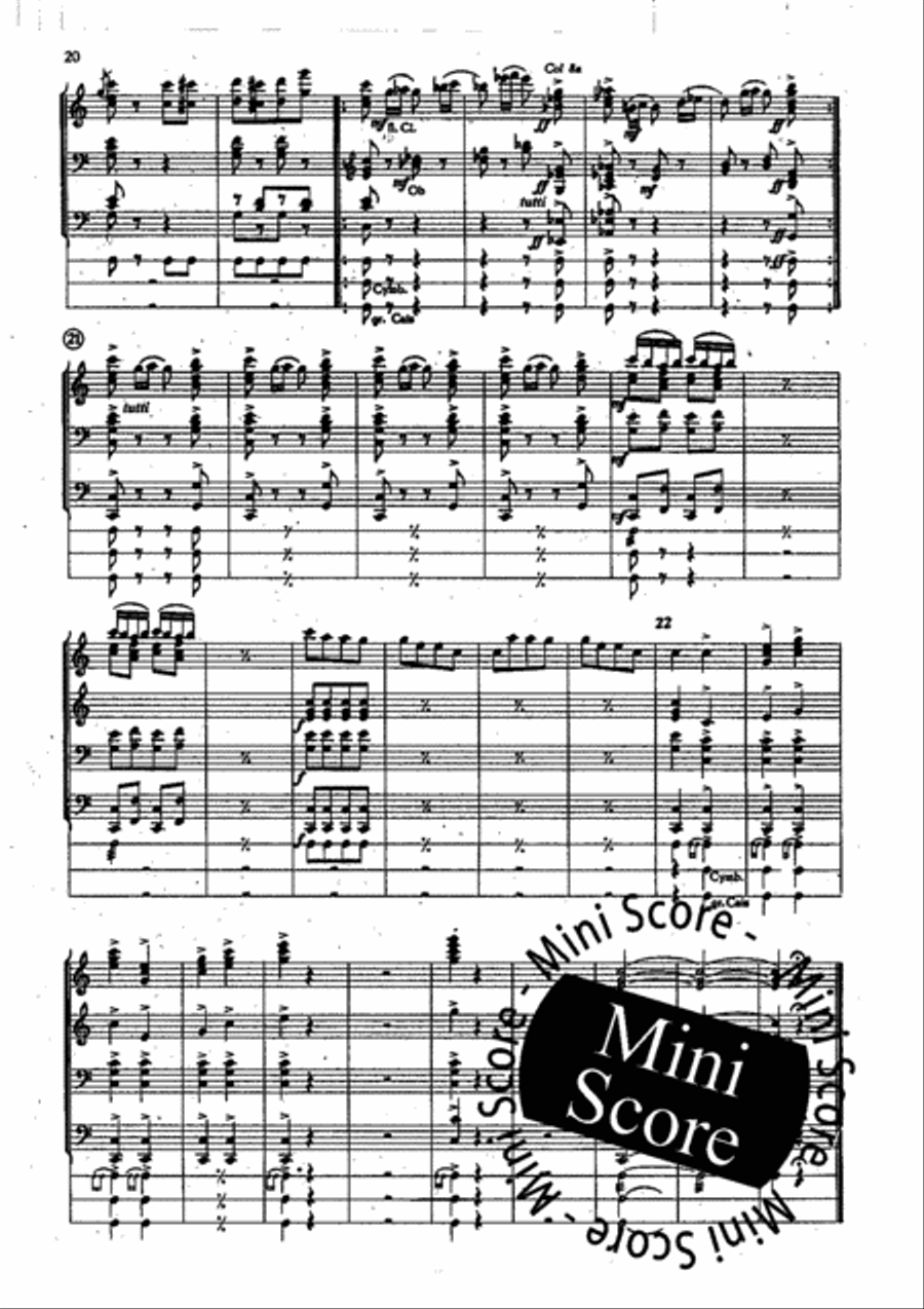 Ballet Des Heures Fanfare Band scores gallery preview page 22
