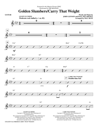 Golden Slumbers/Carry That Weight (from Sing) (arr. Mac Huff) - Guitar