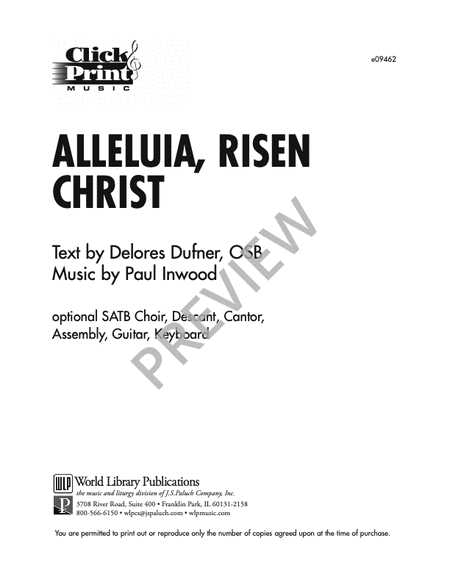 Alleluia, Risen Christ