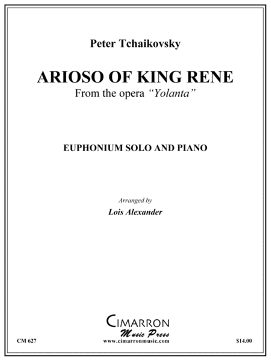 Arioso of King Rene Arioso of King Rene Euphonium scores gallery preview page 1