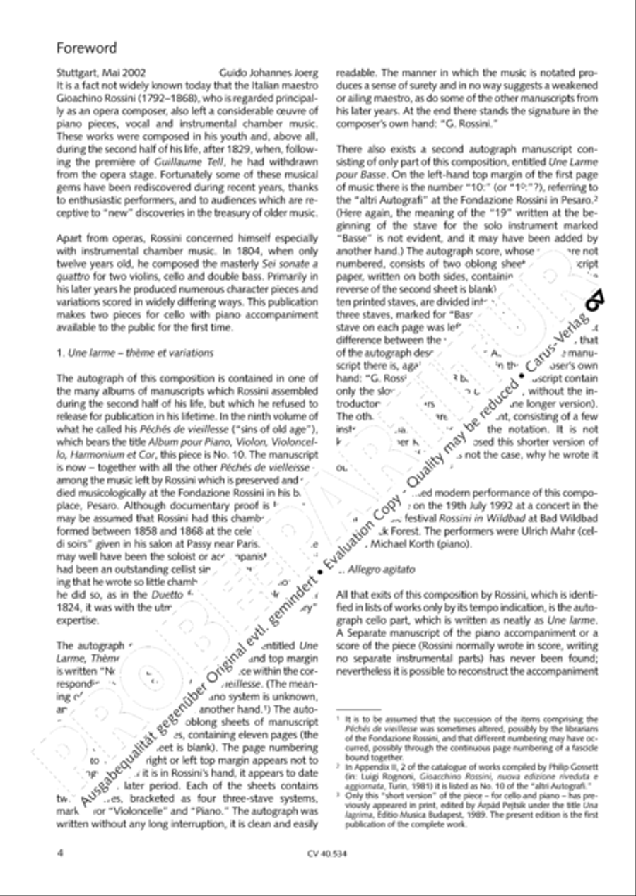 Rossini: Un larme; Allegro agitato Score scores gallery preview page 5