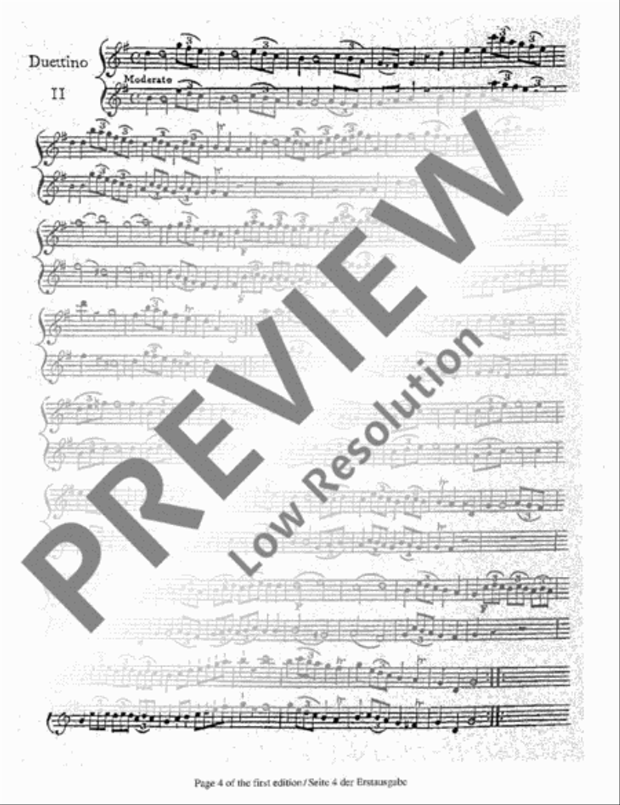 Twelve Duettinos Flute scores gallery preview page 14