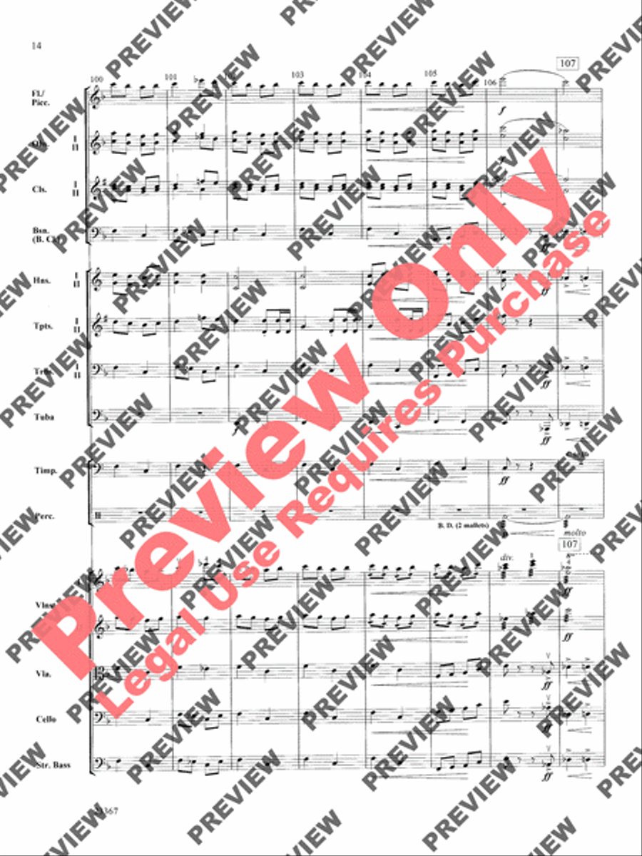 Overture to the Wasps Full Orchestra scores gallery preview page 14