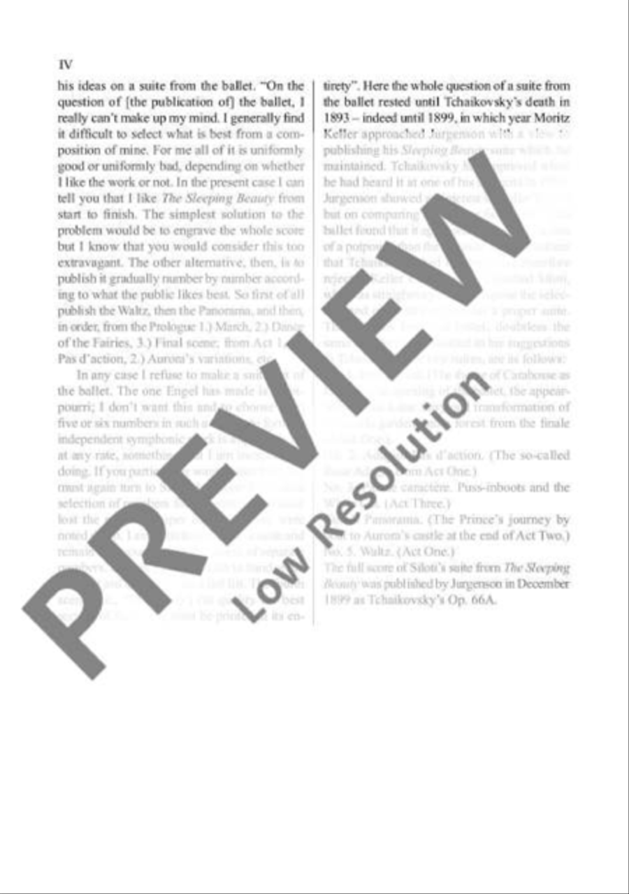 The Sleeping Beauty Orchestra scores gallery preview page 5