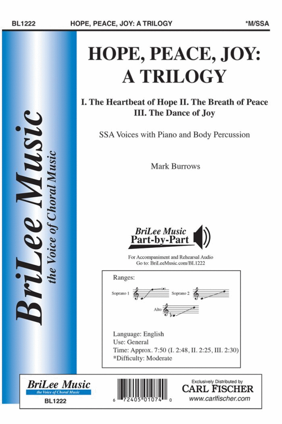 Hope, Peace, Joy: A Trilogy Choir scores gallery preview page 1