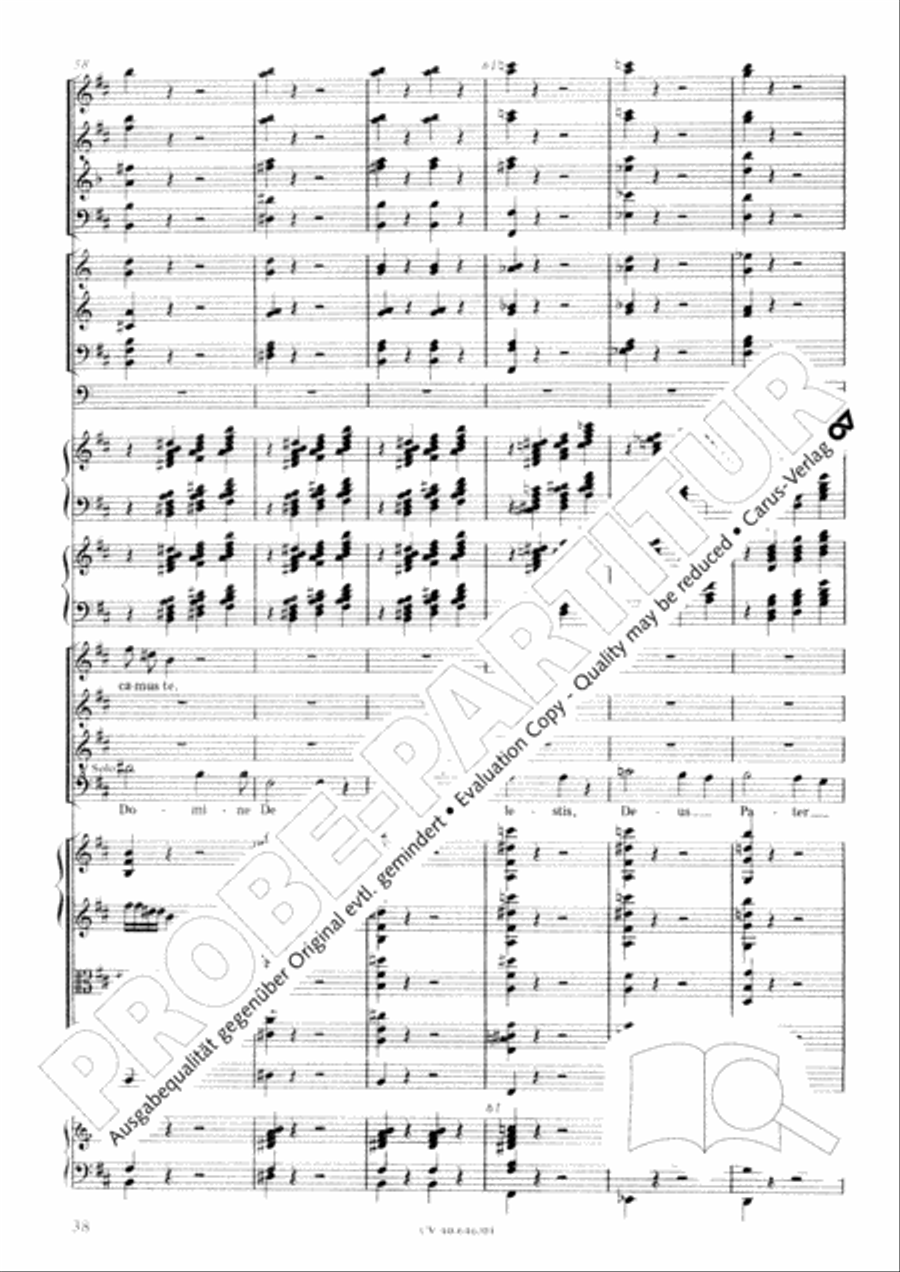 Mass in A Major (2 versions) STB scores gallery preview page 49