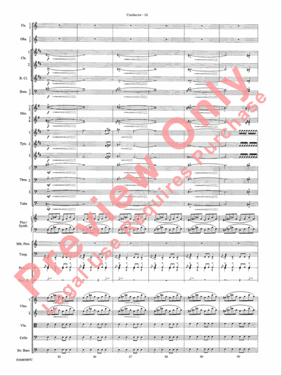 Symphonic Suite from Lord of the Rings: The Two Towers - Conductor Score Full Orchestra scores gallery preview page 18