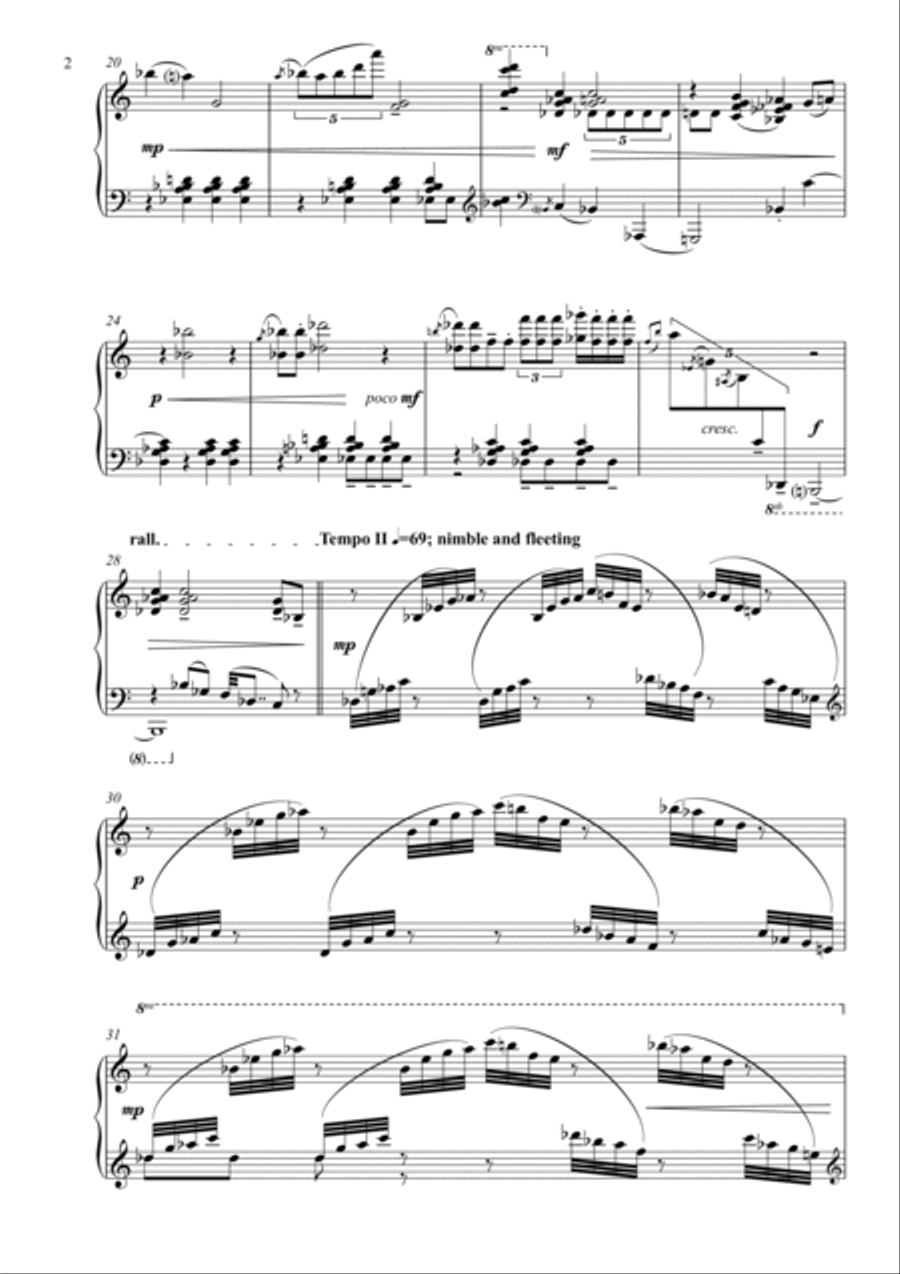 Night Piece Piano Solo scores gallery preview page 2