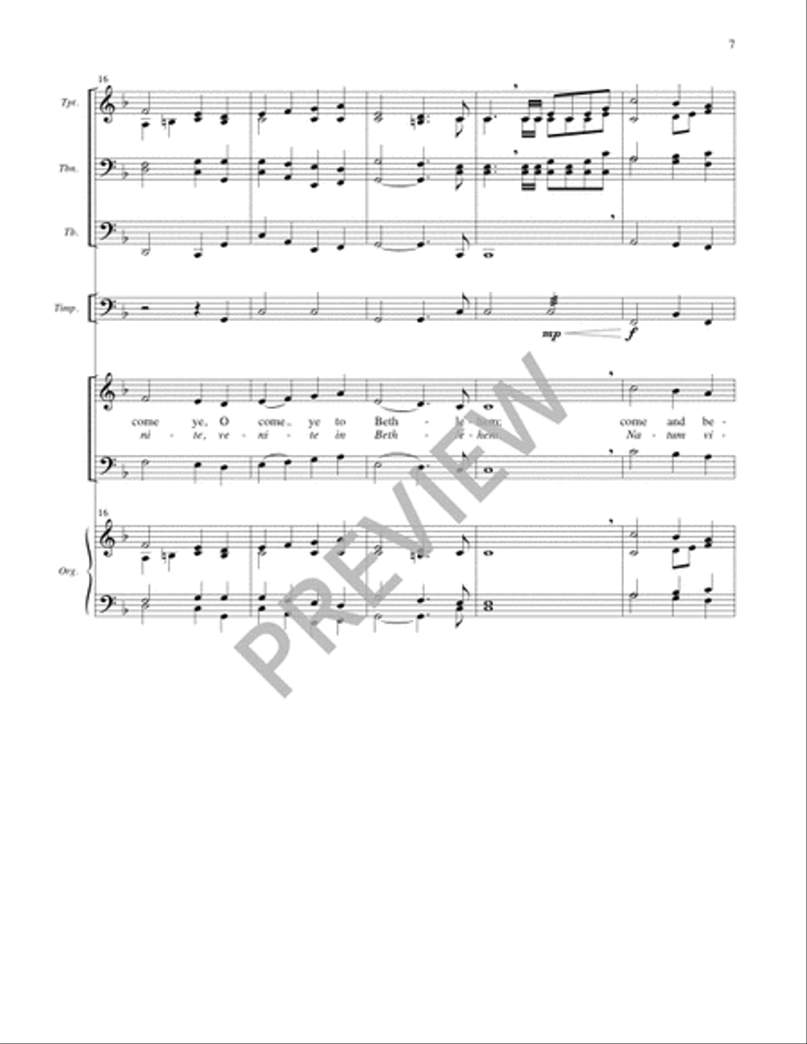 O Come, All Ye Faithful - Full Score and Parts 4-Part scores gallery preview page 8