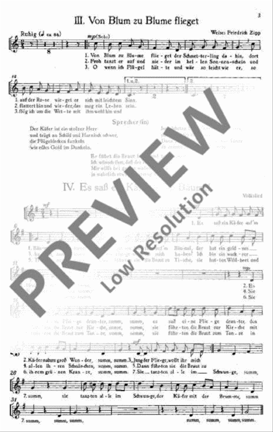 Heiteres Tierliederspiel Children's Choir scores gallery preview page 4