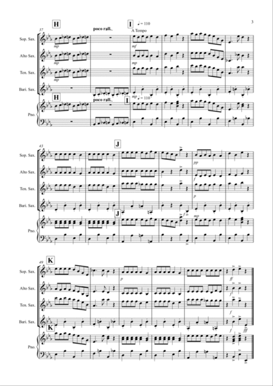 Dance of the Reed Pipes (Fantasia from Nutcracker) for Saxophone Quartet Dance of the Reed Pipes (Fantasia from Nutcracker) for Saxophone Quartet Saxophone Quartet scores gallery preview page 3