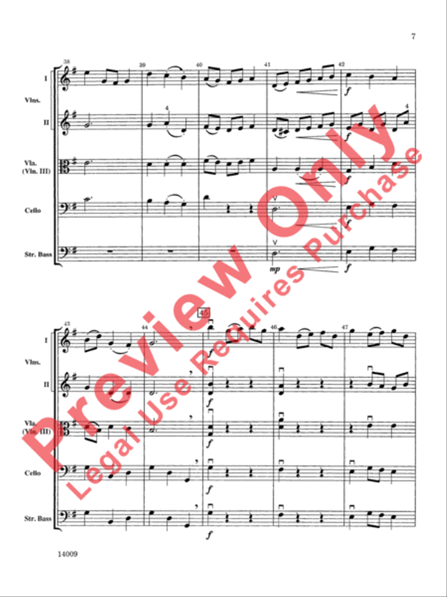 Chorale and Minuet Chorale and Minuet String Orchestra scores gallery preview page 8