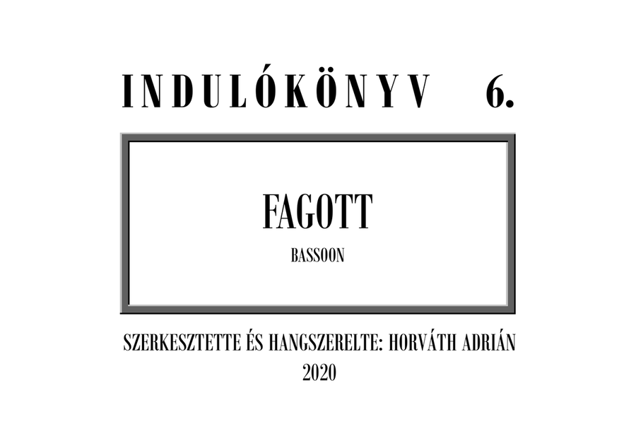 Indulókönyv 2020 - 06 Fagott Concert Band scores gallery preview page 1