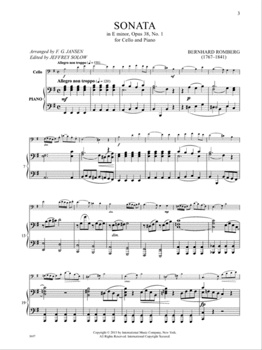 Sonata In E Minor, Op. 38, No. 1 Piano Accompaniment scores gallery preview page 2
