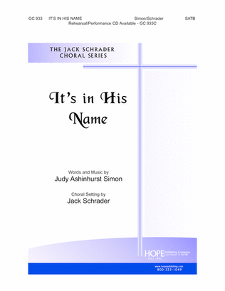Book cover for It's in His Name