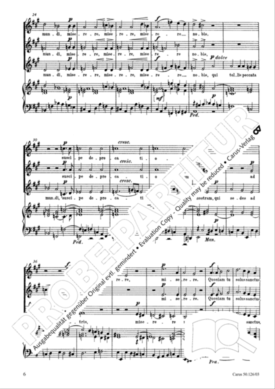 Mass in A major SSA scores gallery preview page 7