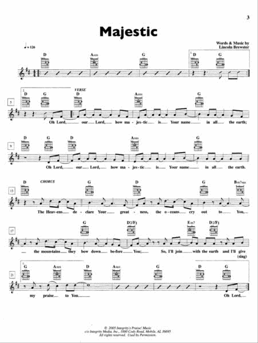 Lincoln Brewster - All to You Electric Guitar scores gallery preview page 2