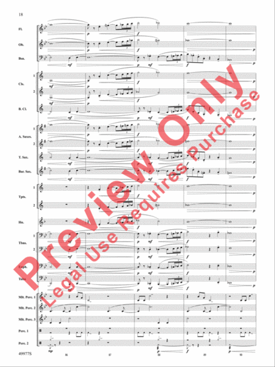 Tha Mi Sgìth Tha Mi Sgìth Concert Band scores gallery preview page 19