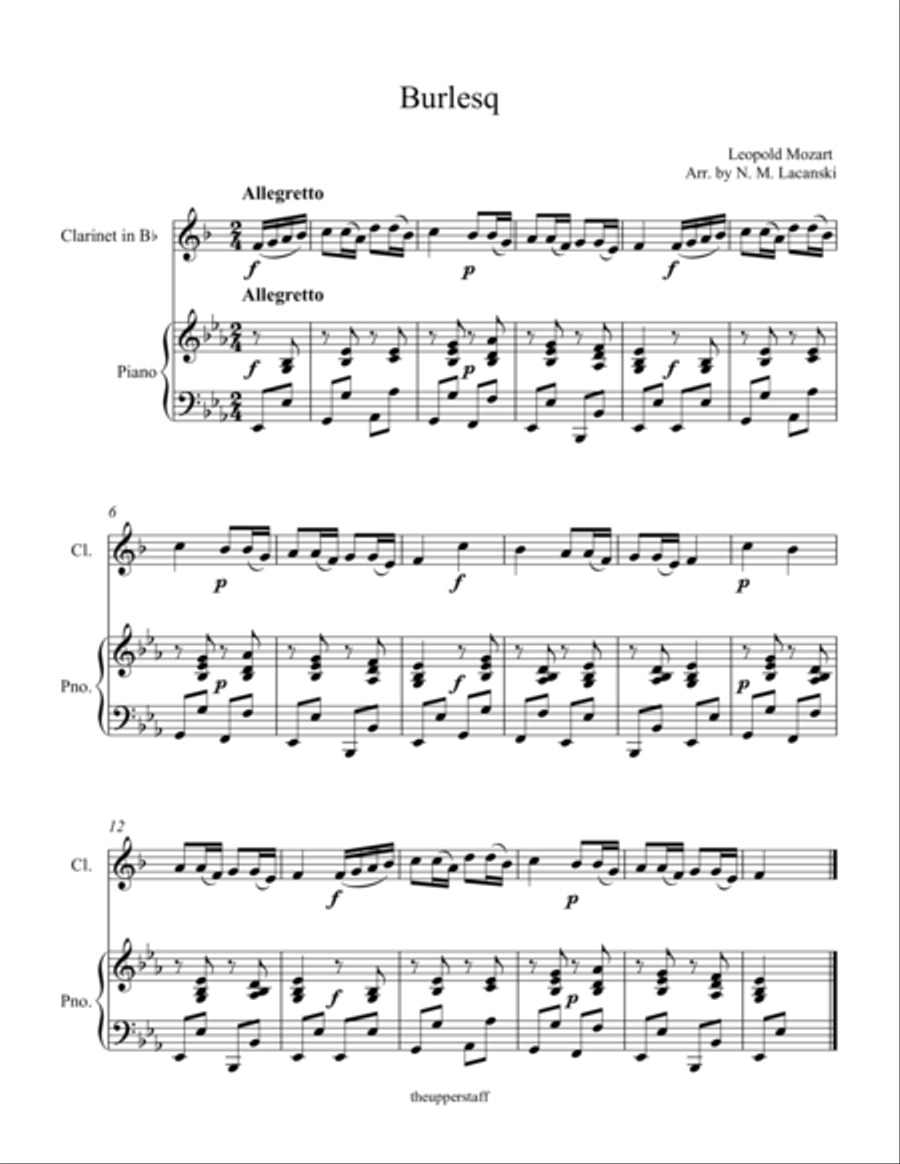 Burlesq Burlesq Easy Piano scores gallery preview page 1