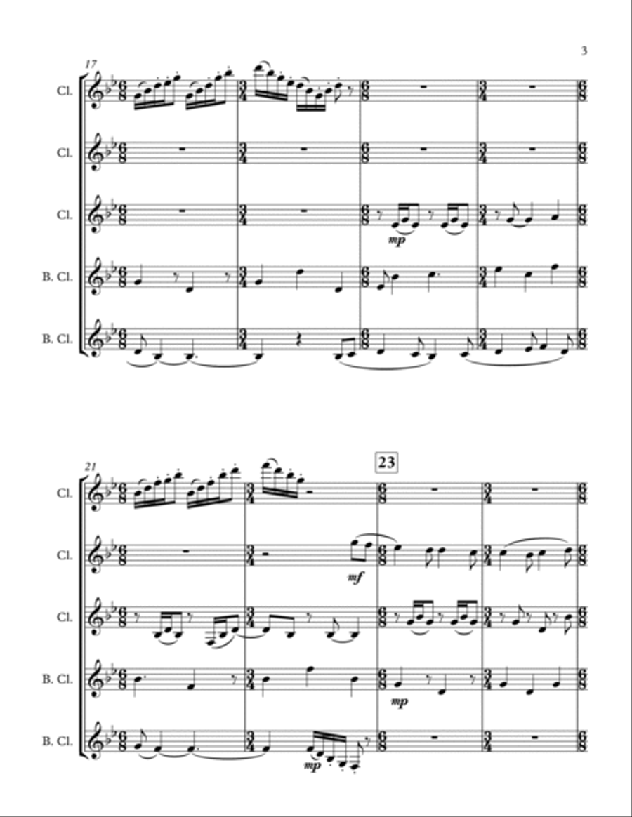 Dulcinea Dulcinea Woodwind Ensemble scores gallery preview page 3