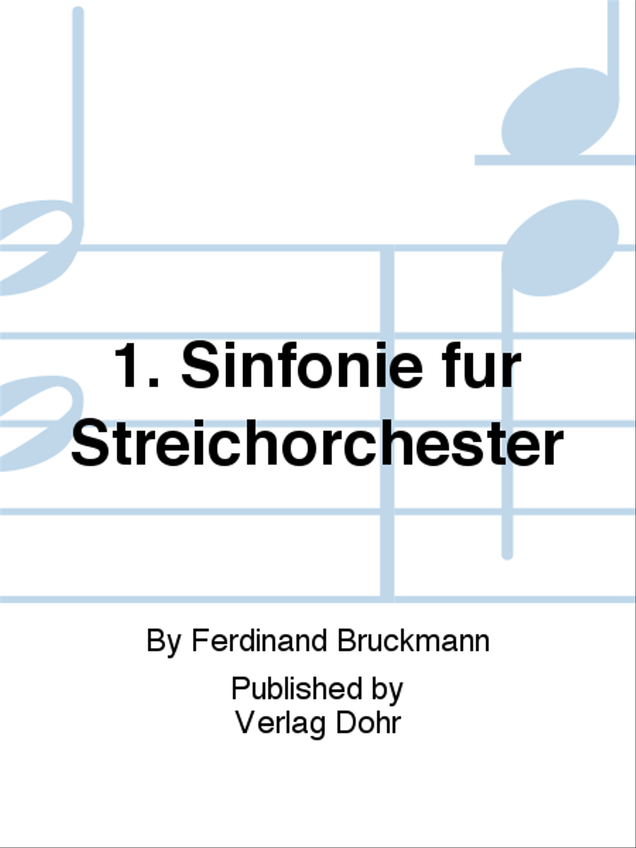 1. Sinfonie für Streichorchester (1955) String Orchestra scores gallery preview page 1