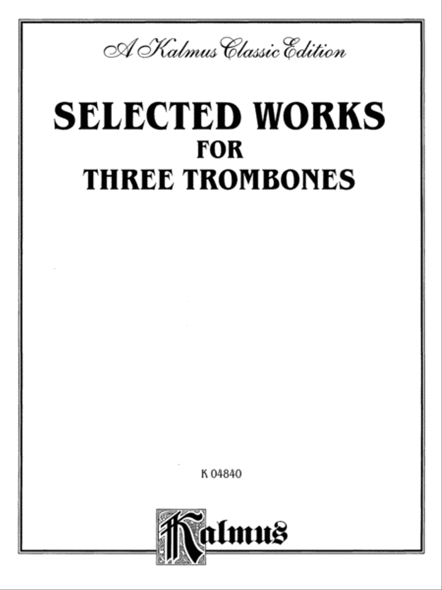 Selected Works for Three Trombones Trombone Trio scores gallery preview page 2