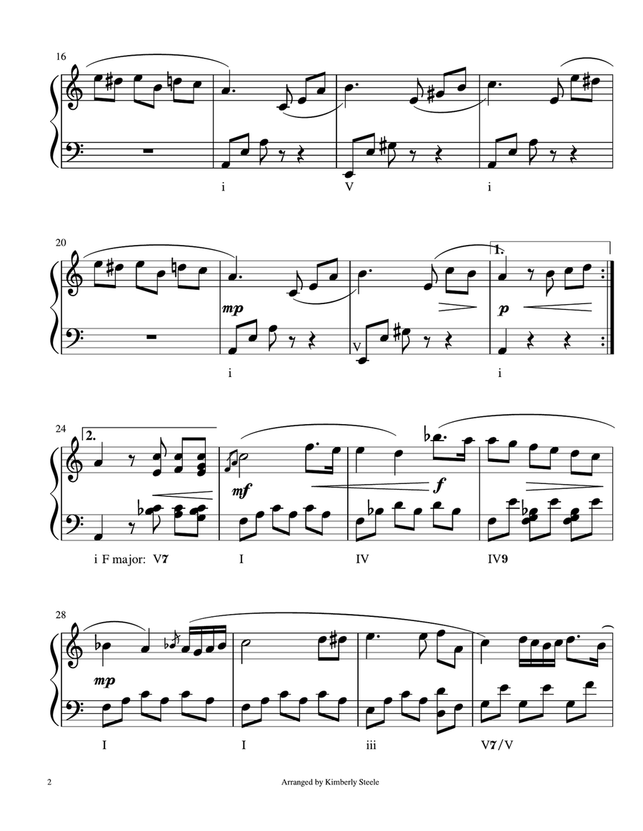 Best Recital: Für Elise in 3/4 Time, Full Version Piano Solo scores gallery preview page 2