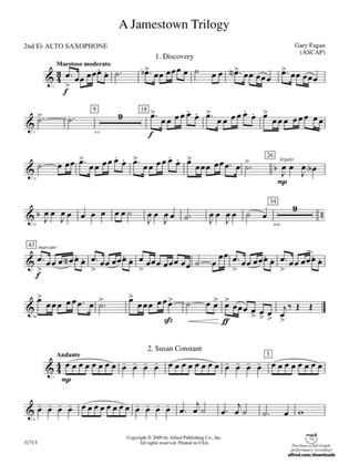 A Jamestown Trilogy: 2nd E-flat Alto Saxophone