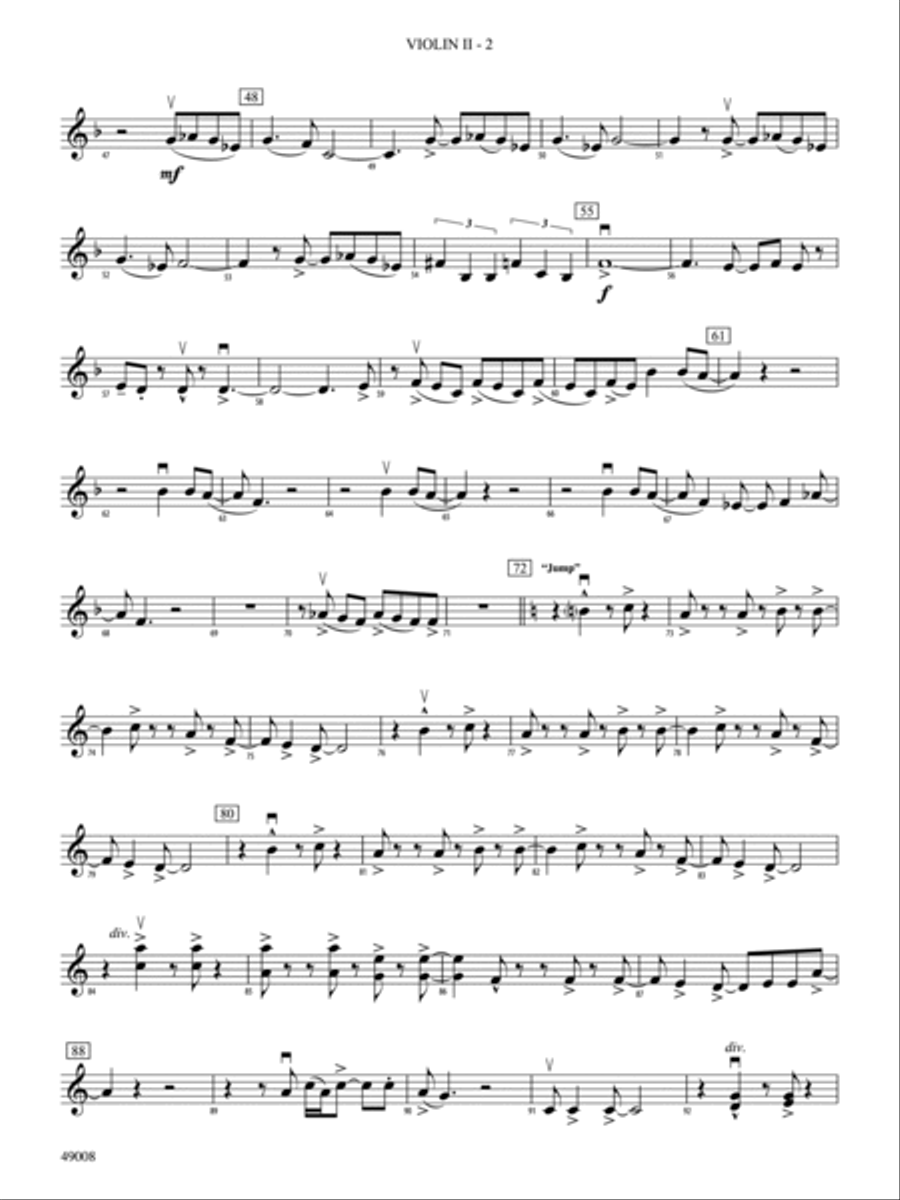 Van Halen Hits: 2nd Violin Full Orchestra scores gallery preview page 2