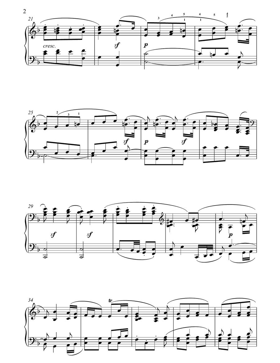 Andante Kreutzer Sonata Piano Solo scores gallery preview page 2