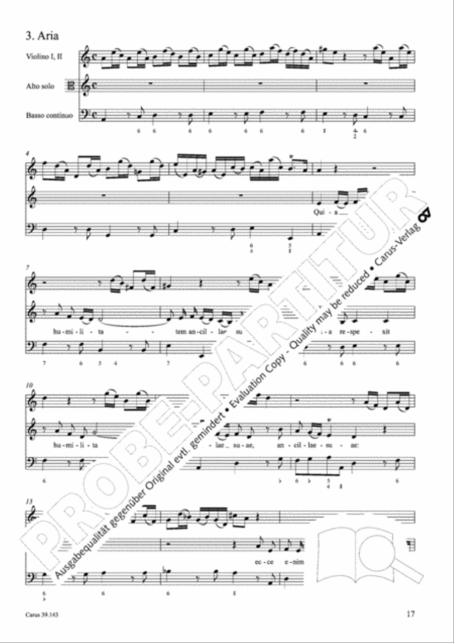 Magnificat in C major 4-Part scores gallery preview page 18