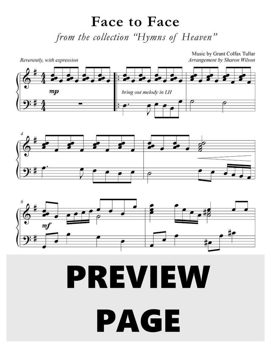 Hymns of Heaven (A Collection of LARGE PRINT Two-page Hymns for Solo Piano) Piano Solo scores gallery preview page 5