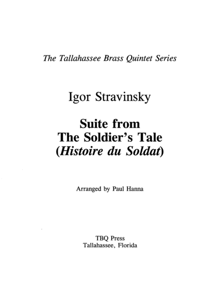 Suite from The Soldier's Tale (Histoire du Soldat)