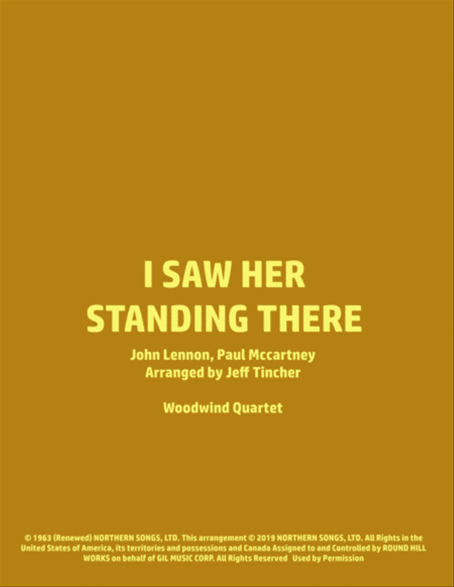 Book cover for I Saw Her Standing There