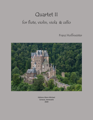 Book cover for Quartet in d minor for Flute, Violin, Viola & Cello