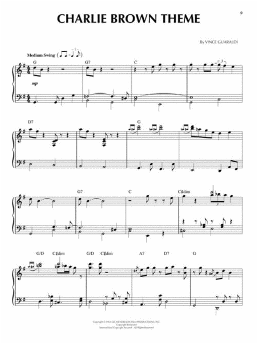 The Charlie Brown Collection™ Piano Solo scores gallery preview page 7