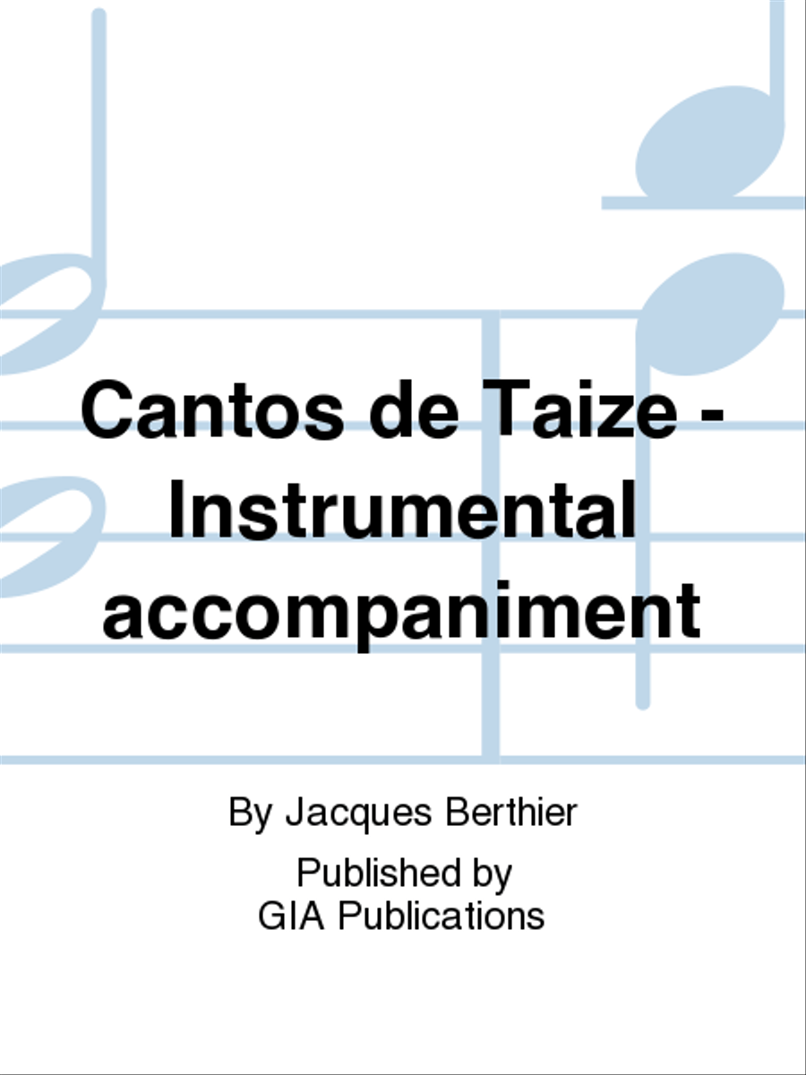 Cantos de Taizé - Instrument edition Sacred scores gallery preview page 1