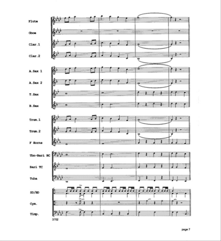 Legend of Fort Apache Concert Band scores gallery preview page 8