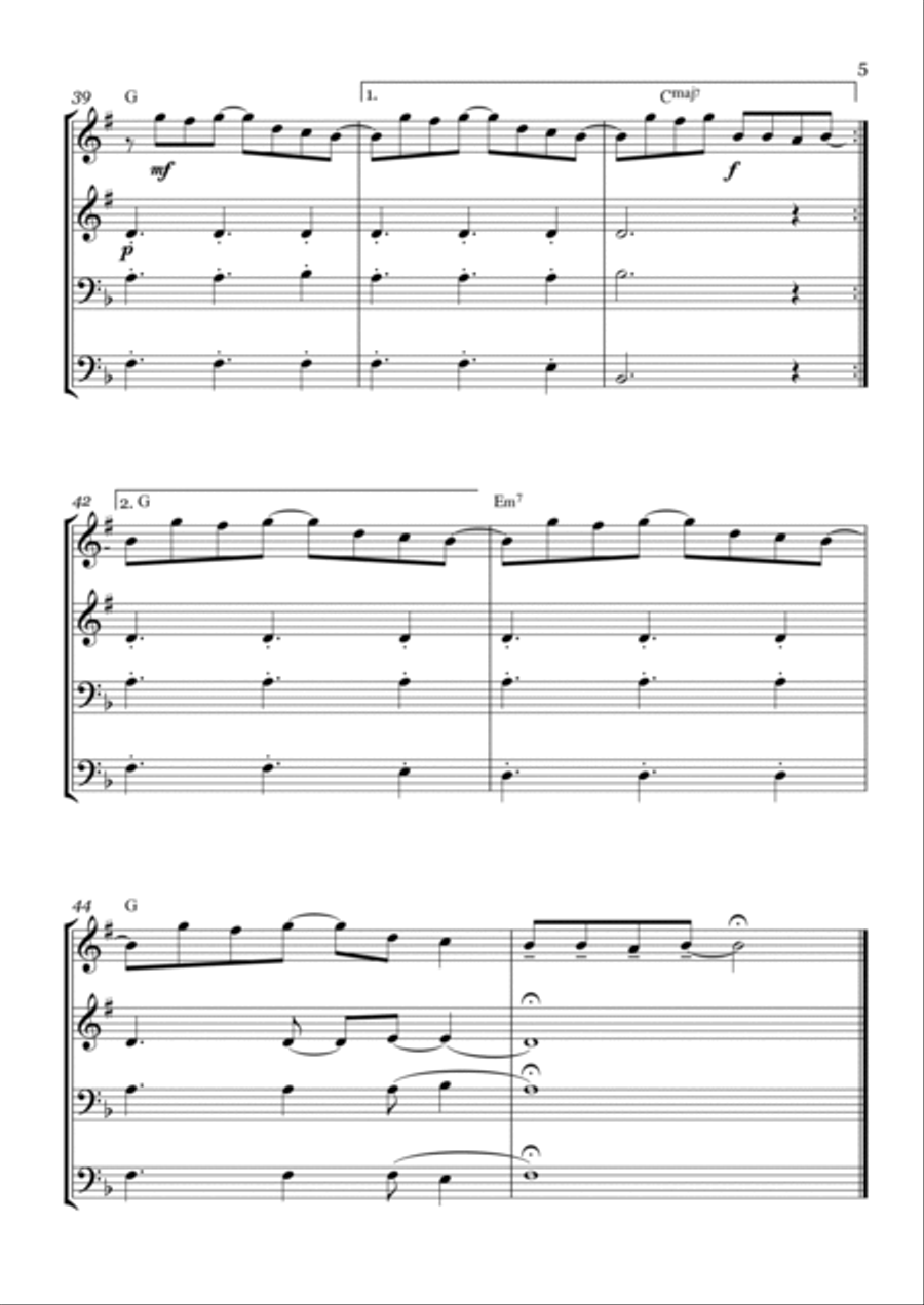 Photograph Brass Quartet scores gallery preview page 5