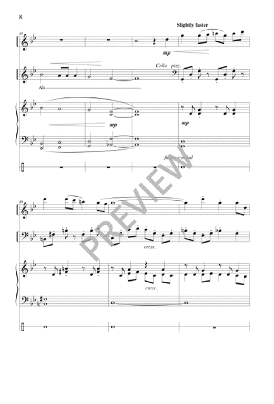 Palm Sunday Meditation Unison Choir scores gallery preview page 9