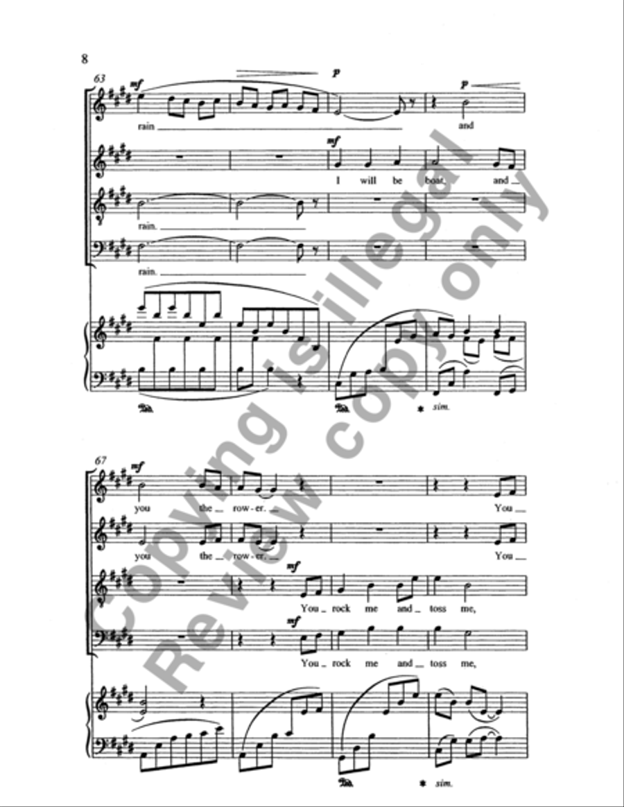 I Will Be Earth (Choral Score) SSATB scores gallery preview page 23