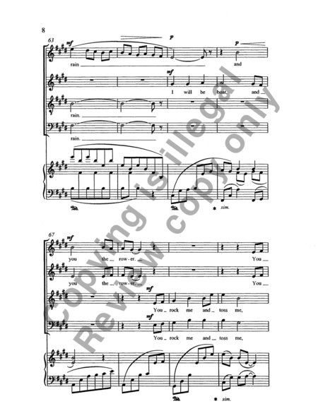 Songs for Women's Voices: 6. I Will Be Earth (Choral Score) image number null