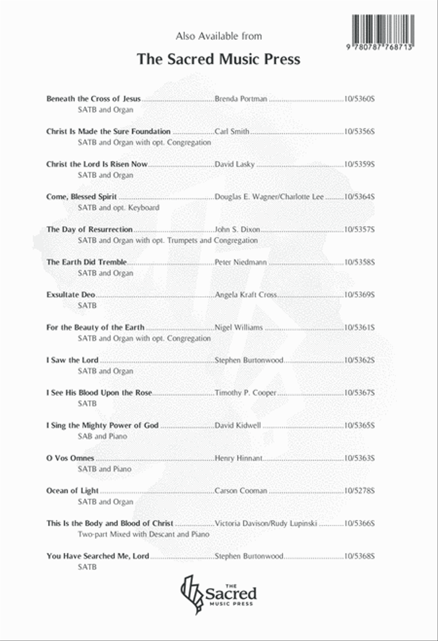 The Earth Did Tremble 4-Part scores gallery preview page 12